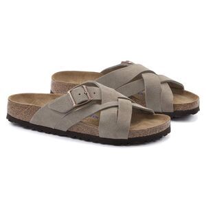 BIRKENSTOCK MEN'S LUGANO SUEDE SANDALS NWOB TAUPE EU 45 US 12 REGULAR